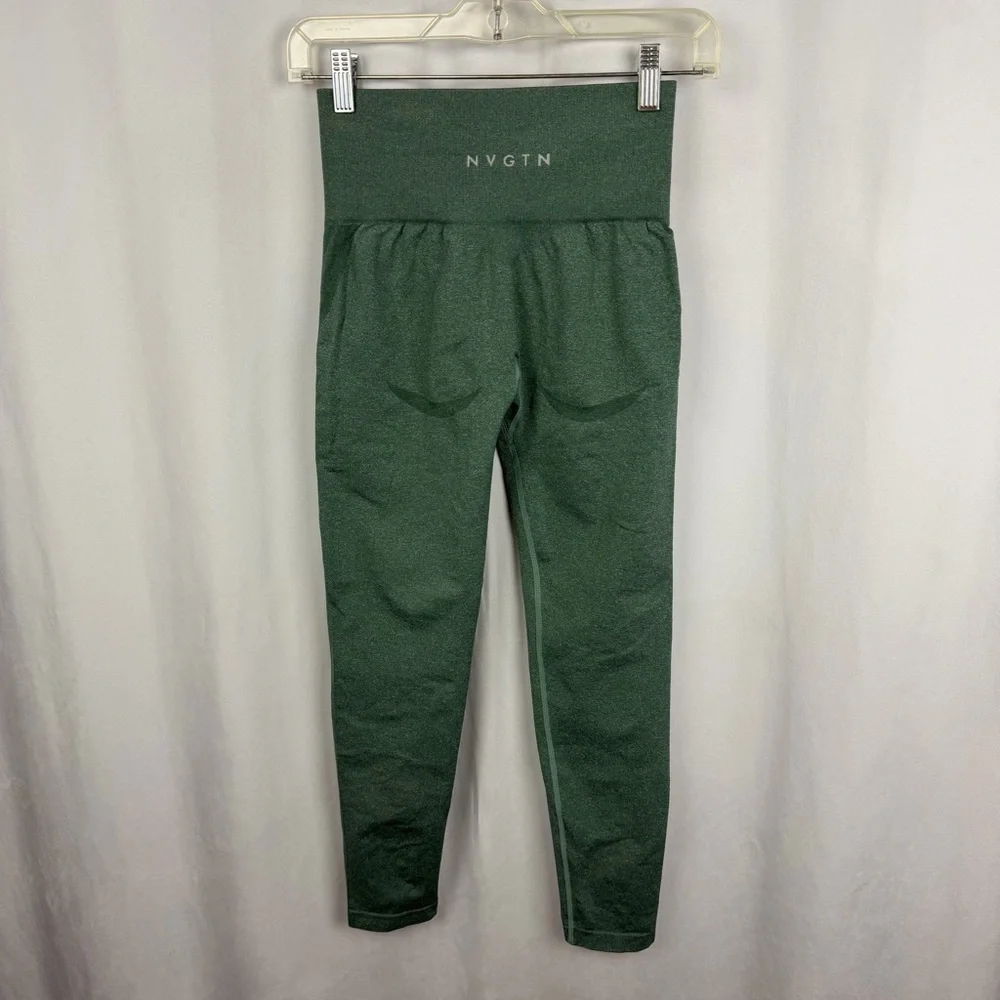 NVGTN Forest Green Seamless Leggings – Size Small - Picture 9 of 13